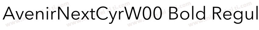 AvenirNextCyrW00 Bold Regular字体转换
